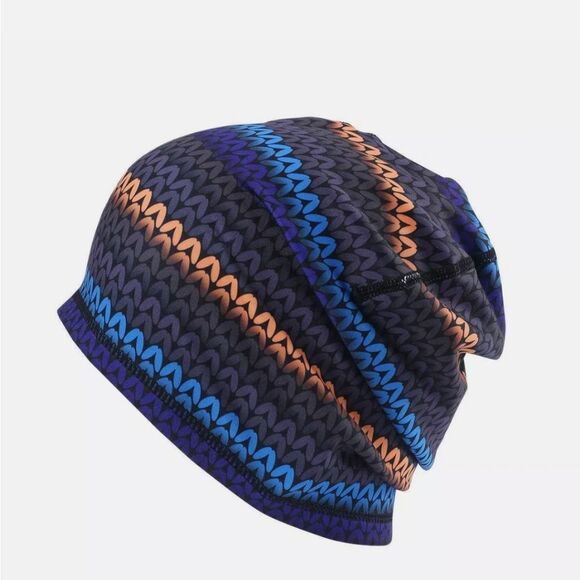 Fashion Unisex Women Men Beanie Hat Skull Fitted Plain Head Wrap Sport Wave Caps - Picture 2 of 3